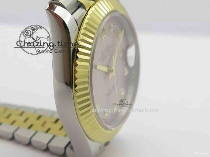 MiroTime 0501 DateJust II 41mm SS YG BP Maker Best Edition Silver Diam Dial On Jubilee Bracelet A Casual 3660